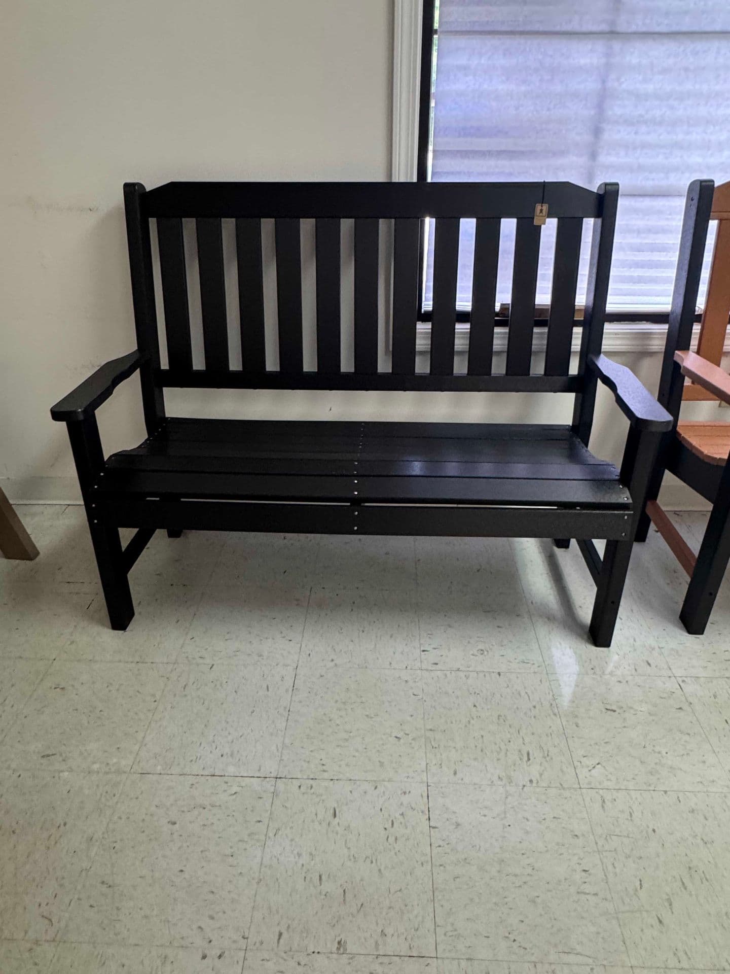Black Wooden Bench
